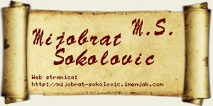 Mijobrat Sokolović vizit kartica